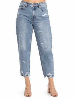 Kancan - Harvey Ultra High Rise Distressed Mom Jeans